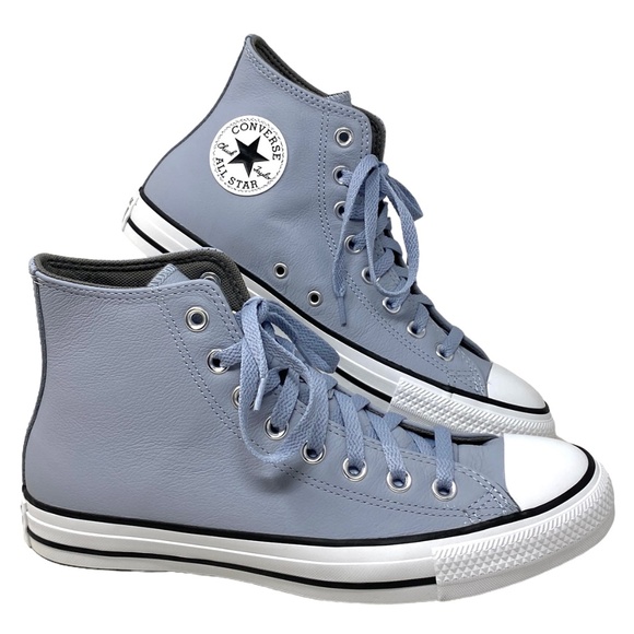 Converse Chuck Taylor High Leather Heirloom Silver Women's Casual Shoes A05594C - Picture 1 of 8